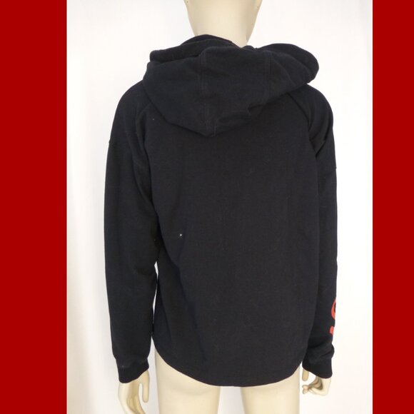 SF 49ers DKNY Sport Black Cropped Suzy Pullover Hoodie - Picture 5 of 16